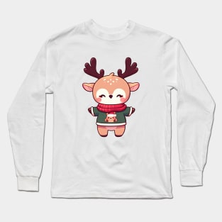 Happy Christmas Deer Long Sleeve T-Shirt
